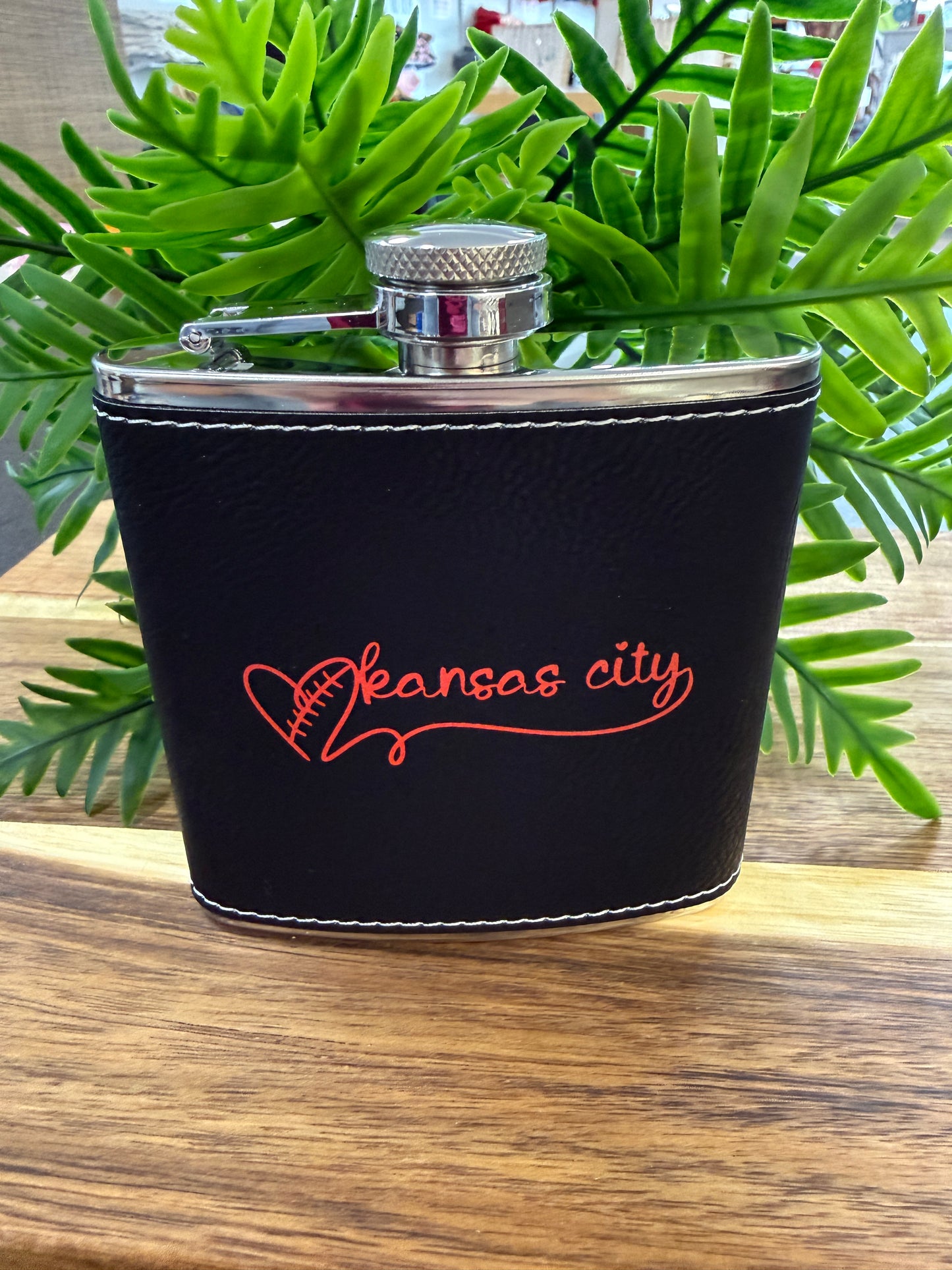 Kansas City Football Flask