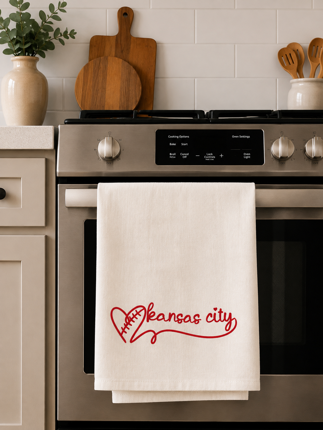 Kansas City Football Tea Towel | KC Gifts | Kansas City Souvenirs