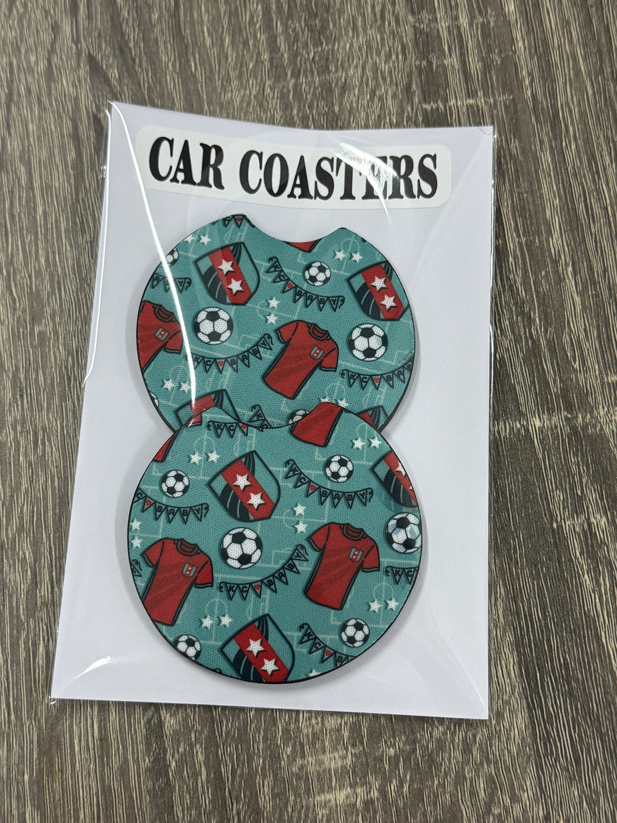 Kansas City Soccer Car Coasters – Set of 2