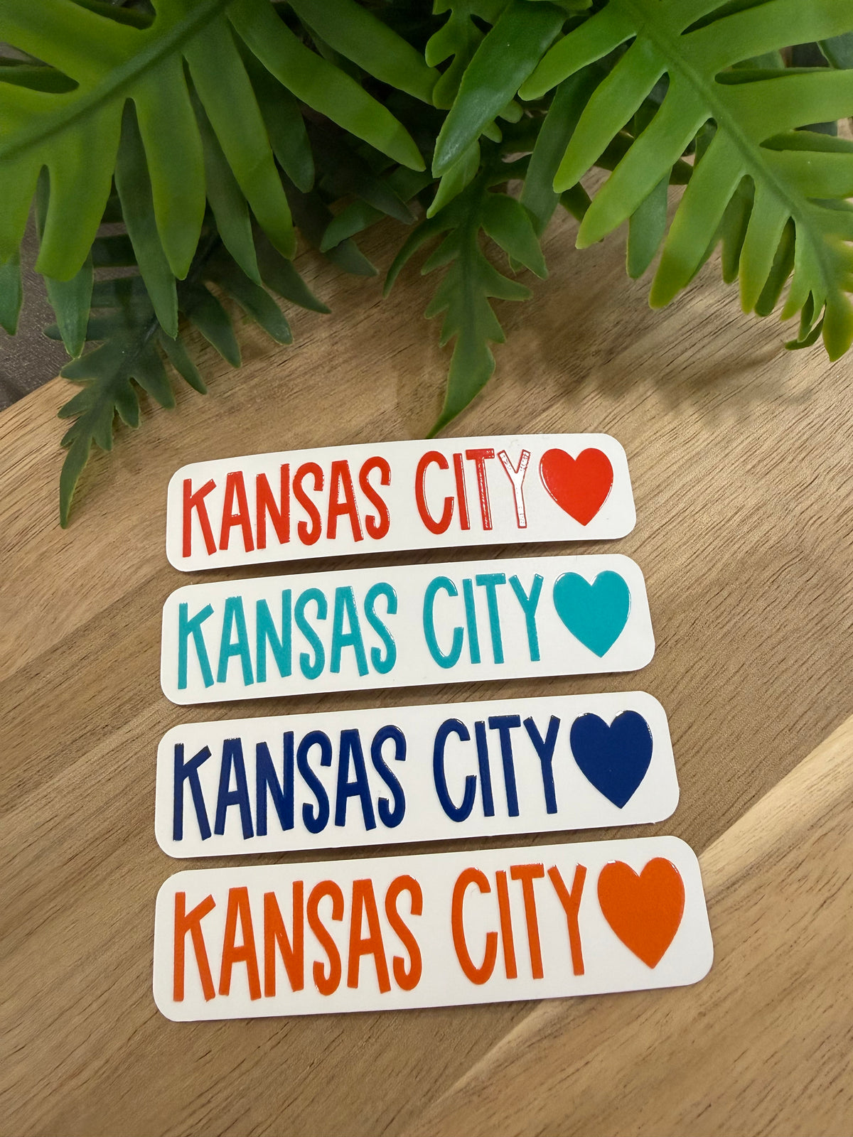 Kansas City Heart Glossy Sticker – 4 Colors