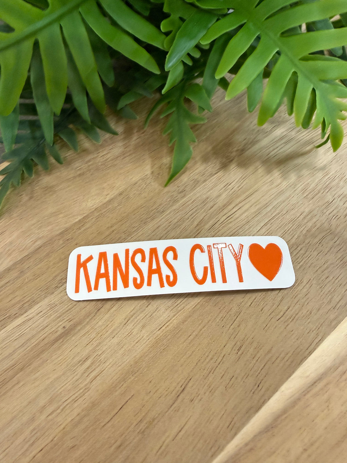 Kansas City Heart Glossy Sticker – 4 Colors