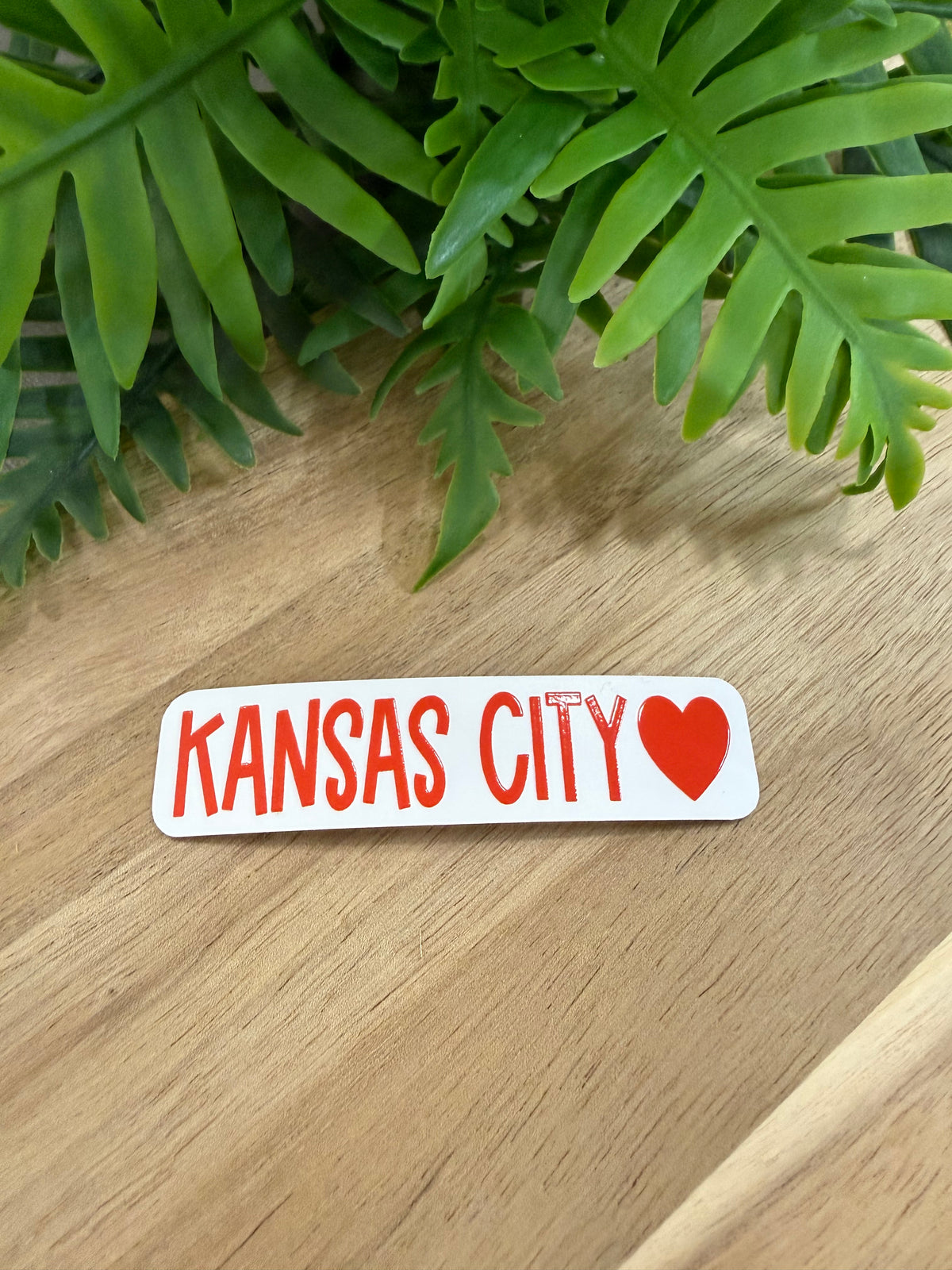 Kansas City Heart Glossy Sticker – 4 Colors
