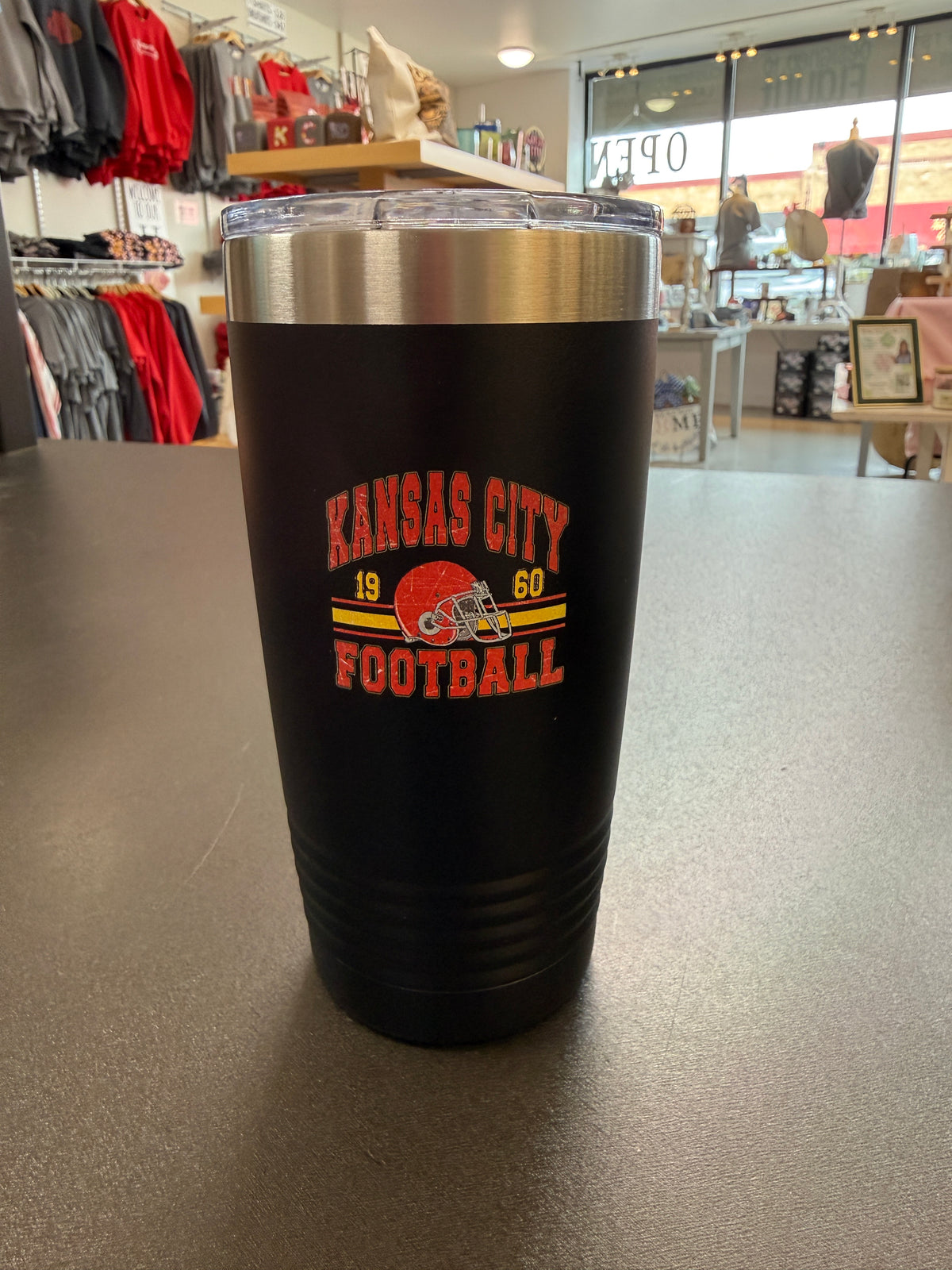 Vintage Kansas City Football Tumbler | Polar Camel | Insulated Cup | Kansas City Football Gift