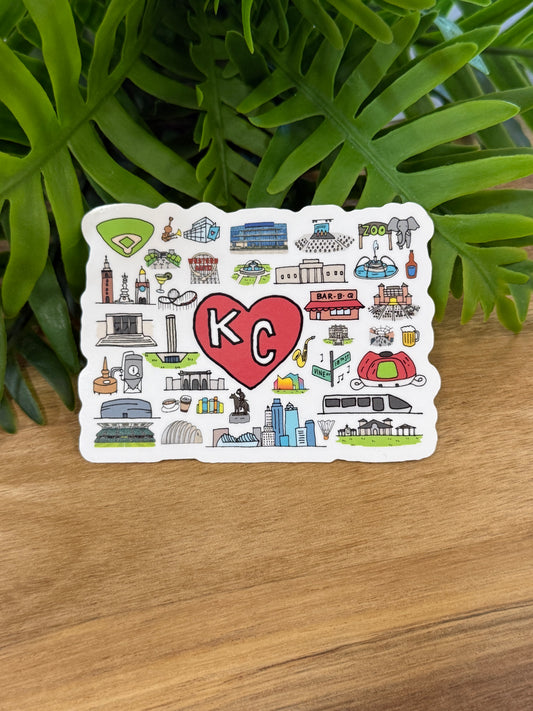 KC Landmark Sticker