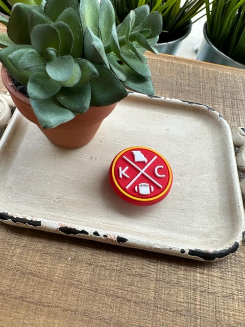 Criss Cross KC Shoe Charm