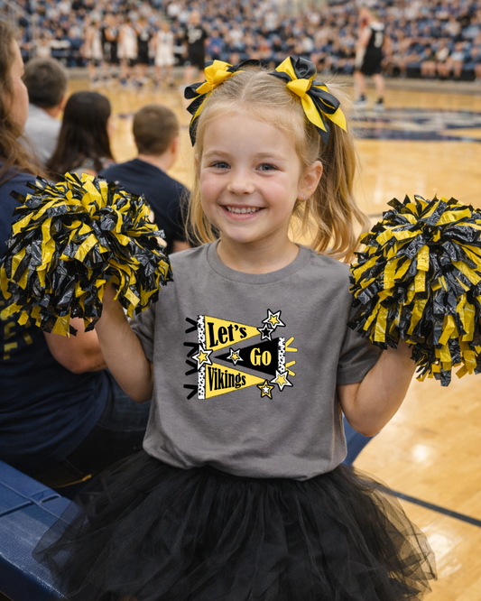 Let's Go Vikings Spirit Wear Youth and Toddler Tee