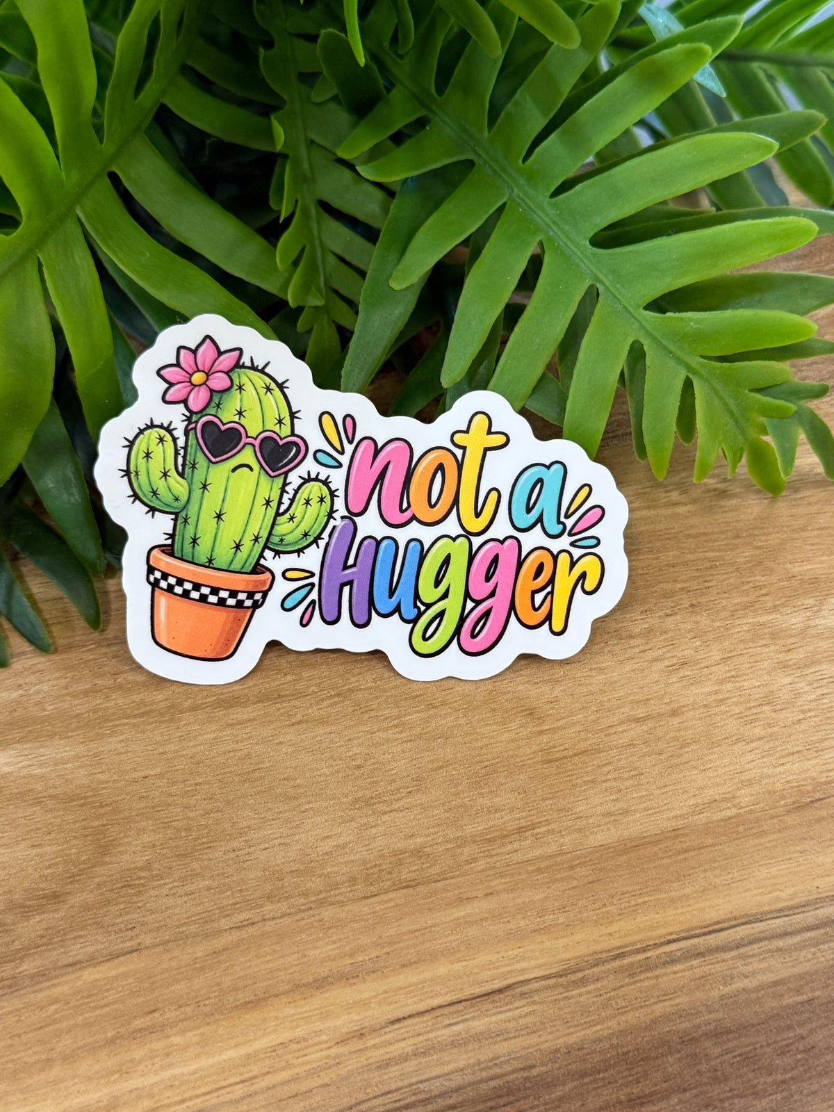 Not A Hugger Sticker
