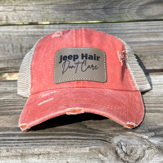 Jeep Hair Don't Care Criss Cross Hat