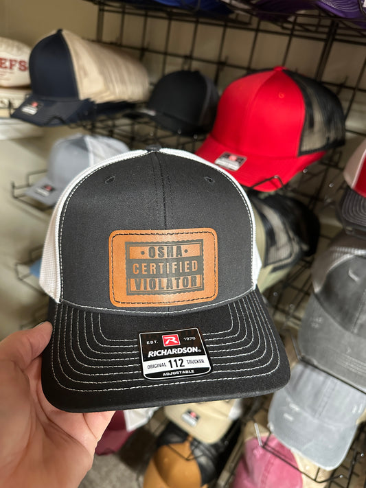 Certified Osha Violator Men's Richardson 112 Trucker Hat