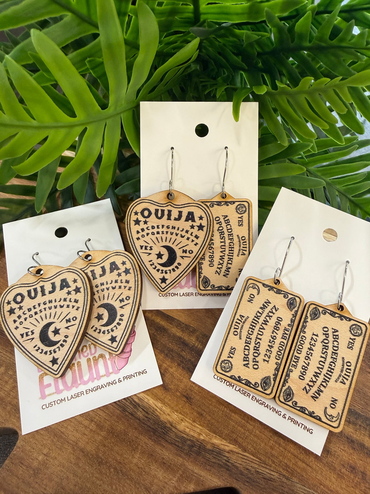 OUIJA Board & Planchette Earrings