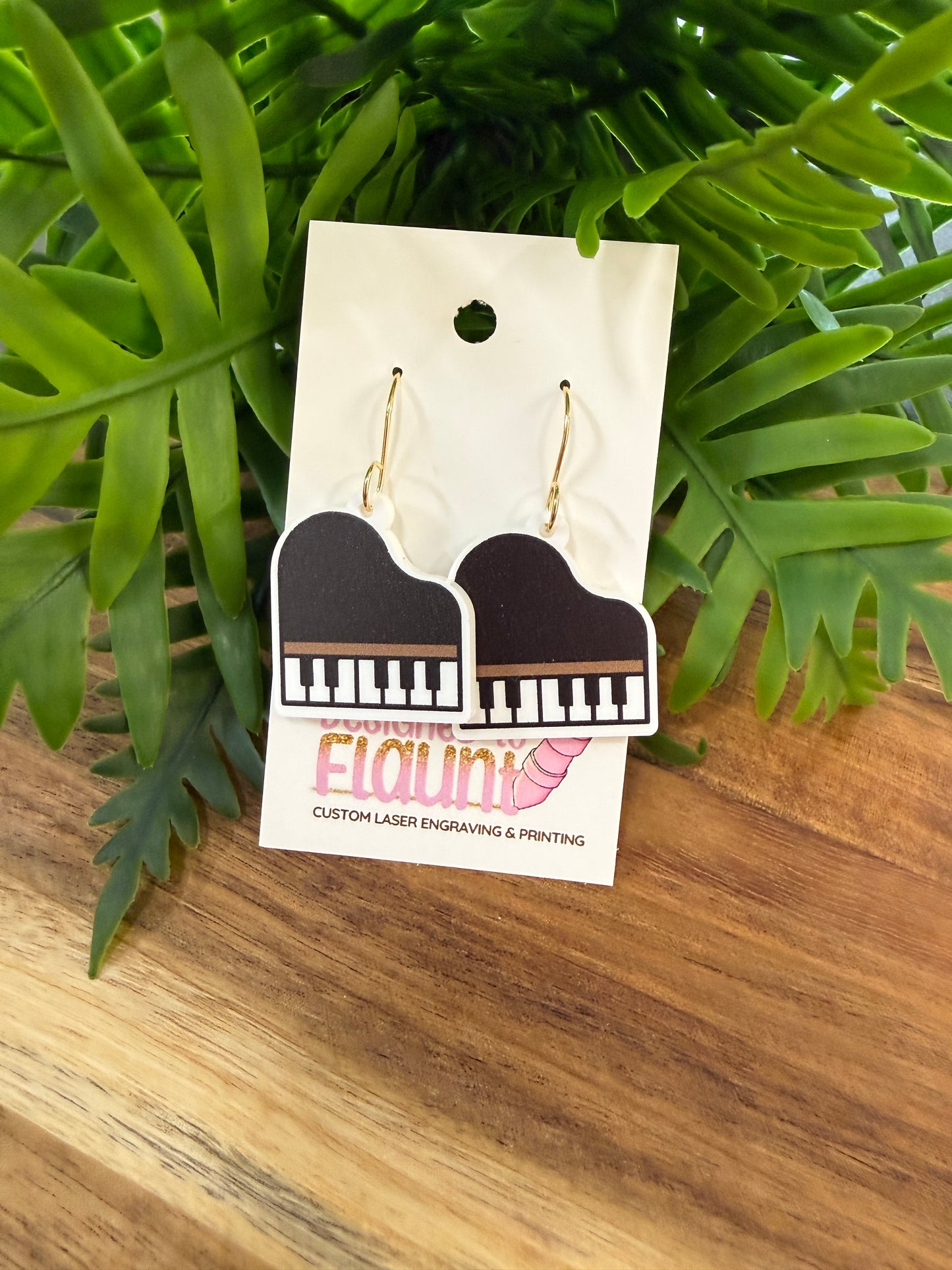 Piano Dangle Earrings | Music Lover Earrings