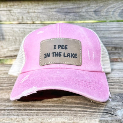I Pee In The Lake Criss Cross Hat