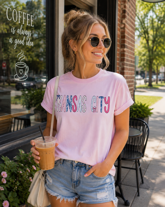 Preppy Kansas City Tee | Cute Adult Tees | Cottage Core Tee