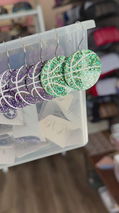 Full-Court Sparkle! UV Printed Basketball Dangles