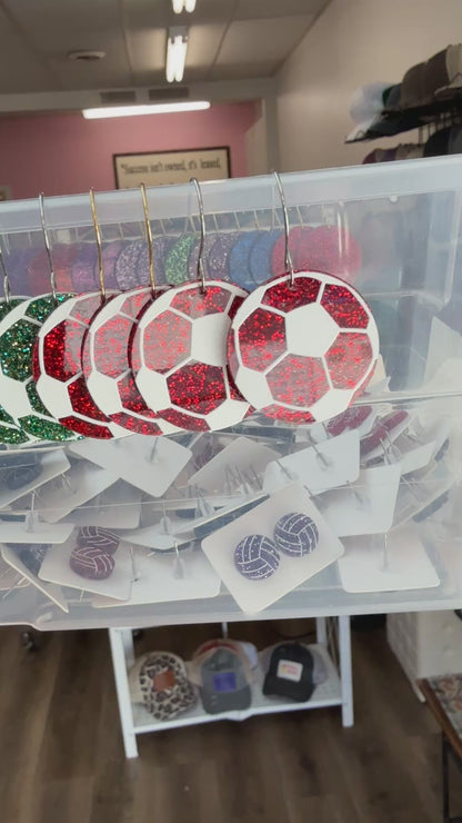 Sideline Sparkle! UV Printed Soccer Dangles