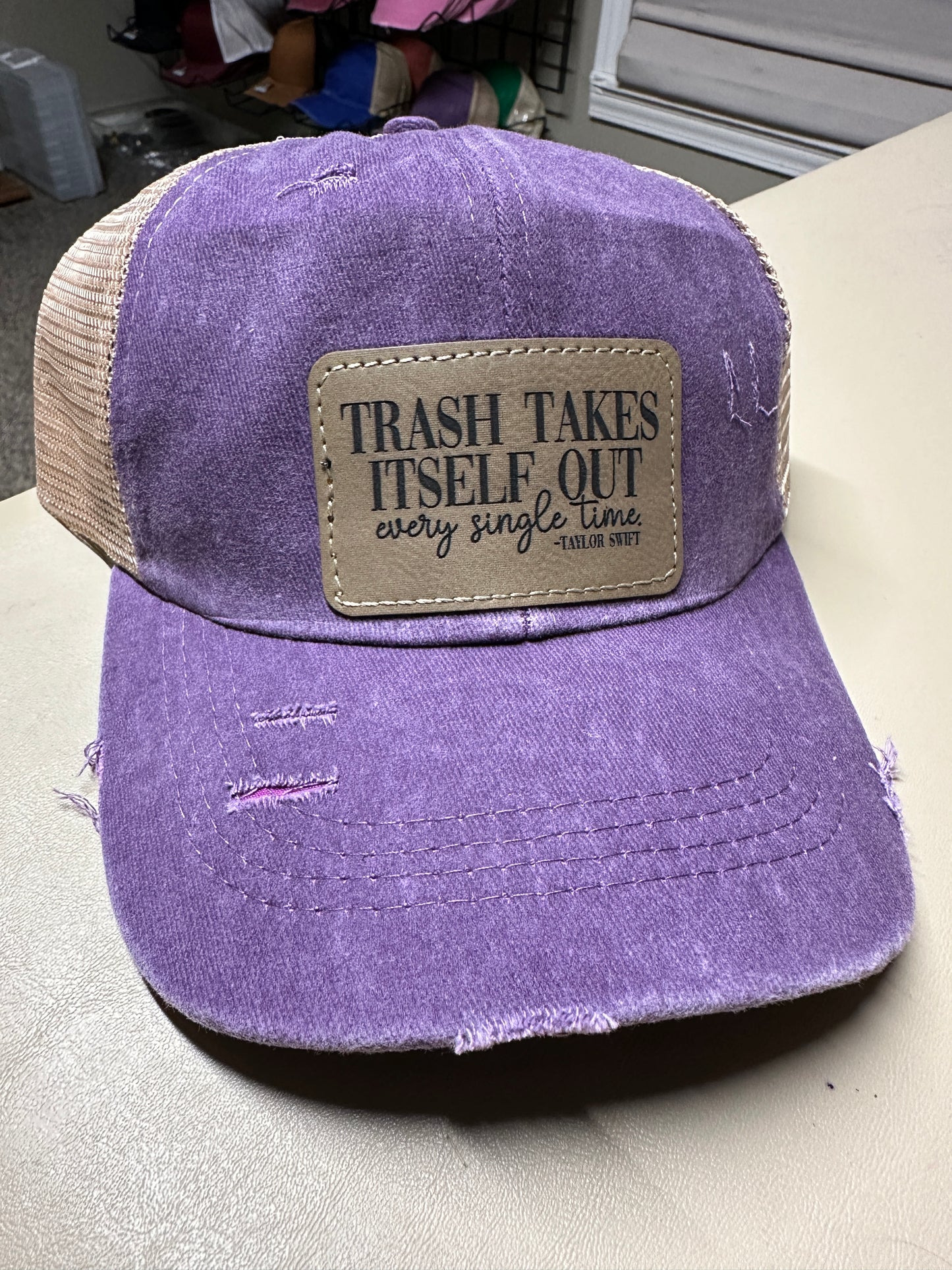 Trash Takes Itself Out Criss Cross Hat