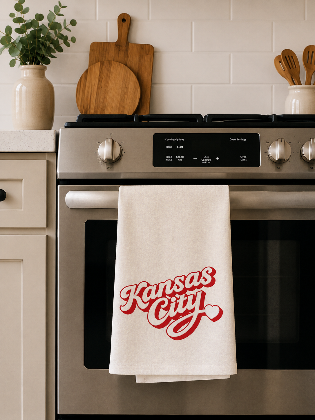 Kansas City Script Tea Towel (Multiple Colors) | KC Gift | Kansas City Souvenir