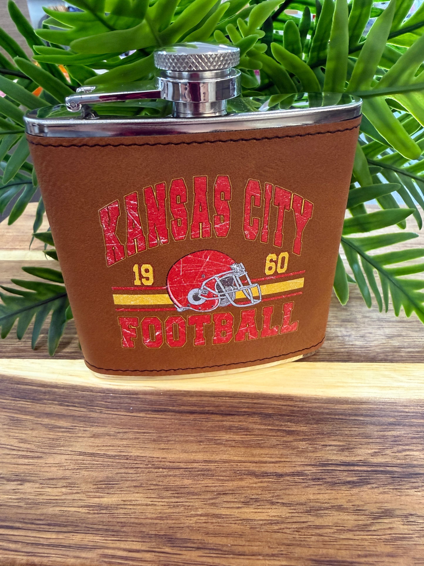 Kansas City Vintage Football Flask