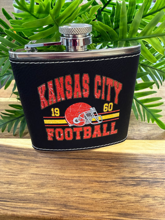 Kansas City Vintage Football Flask