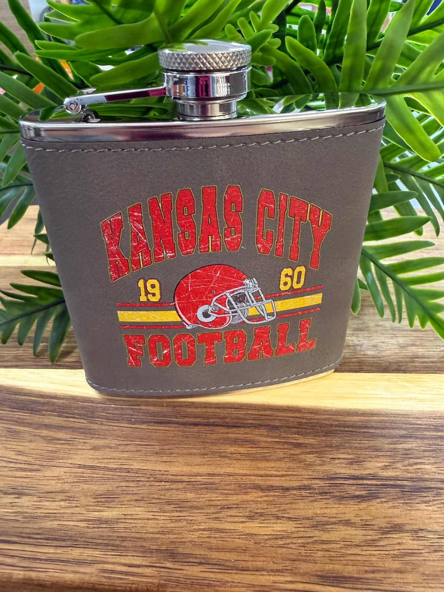 Kansas City Vintage Football Flask