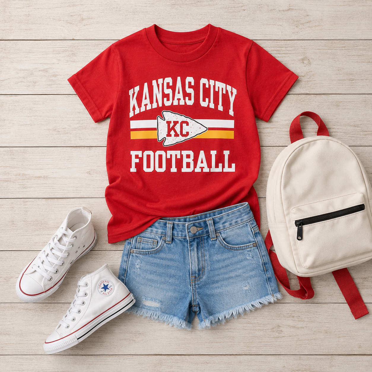 Kansas City Football Arrowhead Youth / Toddler Tee | Kansas City Youth Tee
