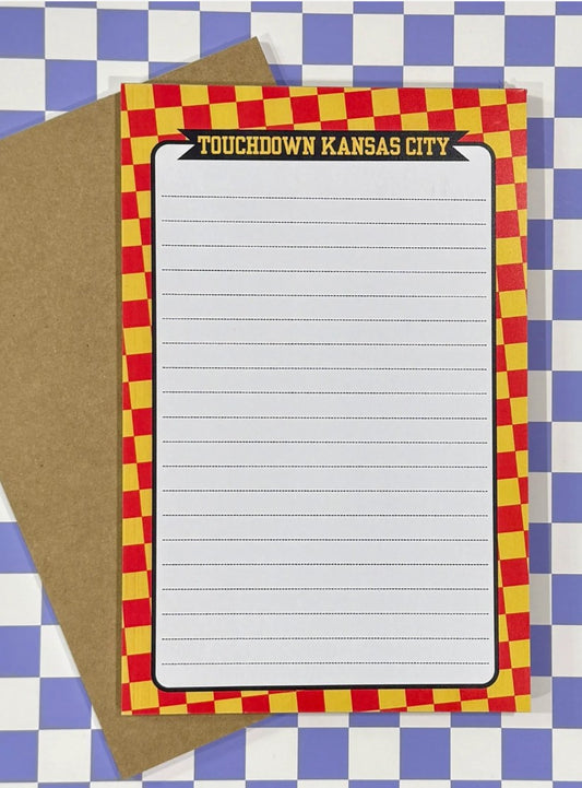 Touchdown Kansas City Notepad