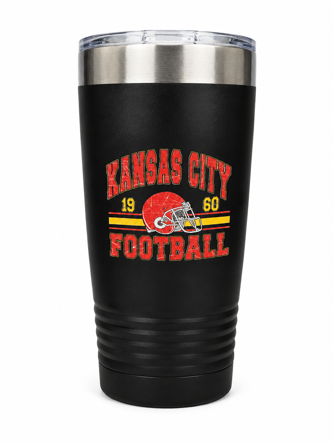 Vintage Kansas City Football Tumbler | Polar Camel | Insulated Cup | Kansas City Football Gift