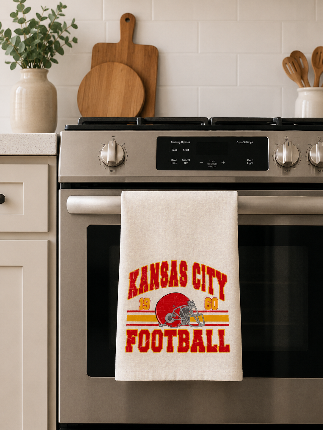 Kansas City Vintage Tea Towel / KC Football Gifts