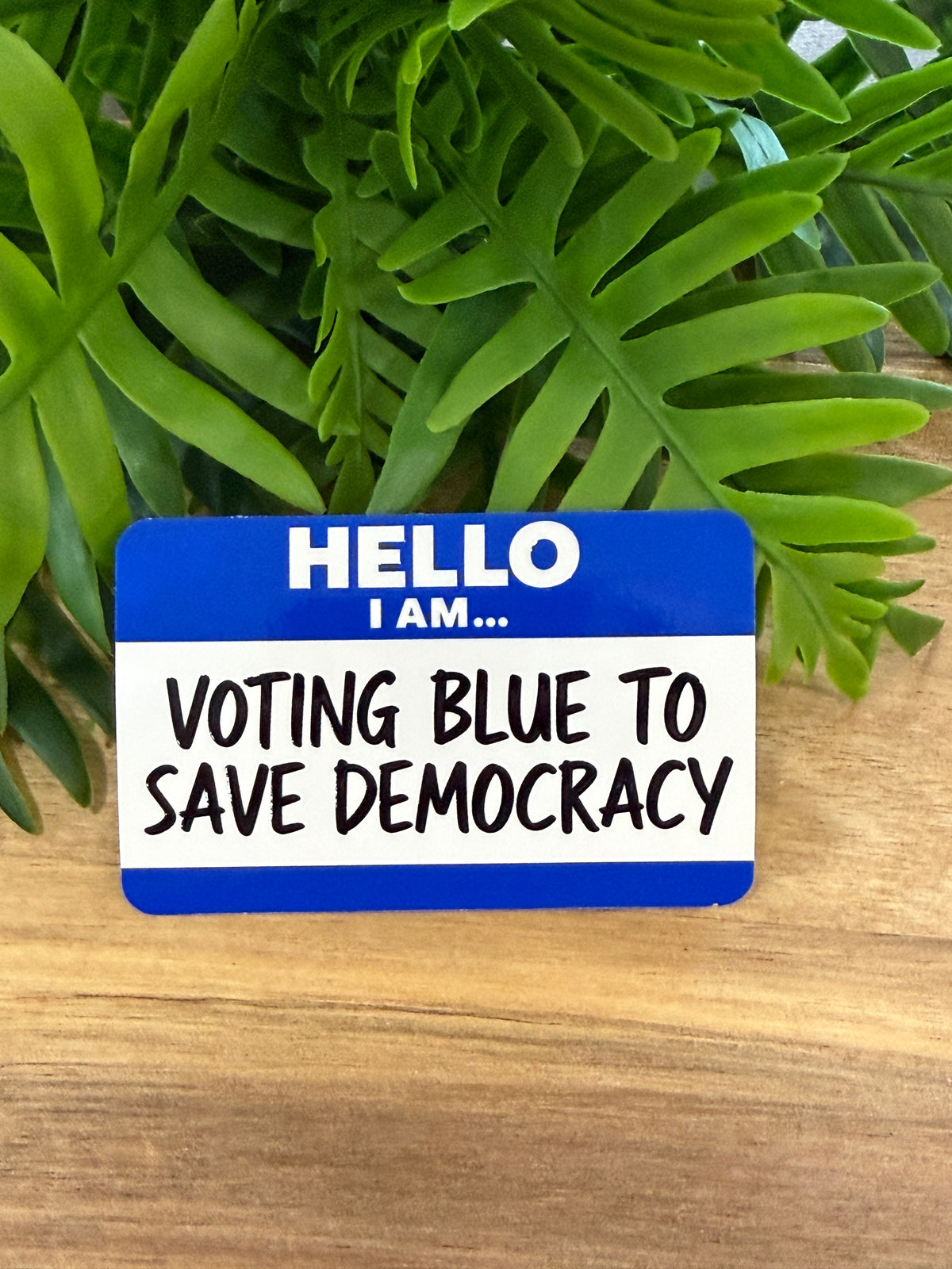 Voting Blue Sticker