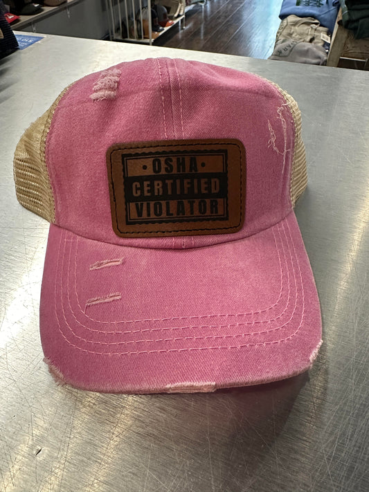 Certified OSHA Violator Women's Ponytail Hat