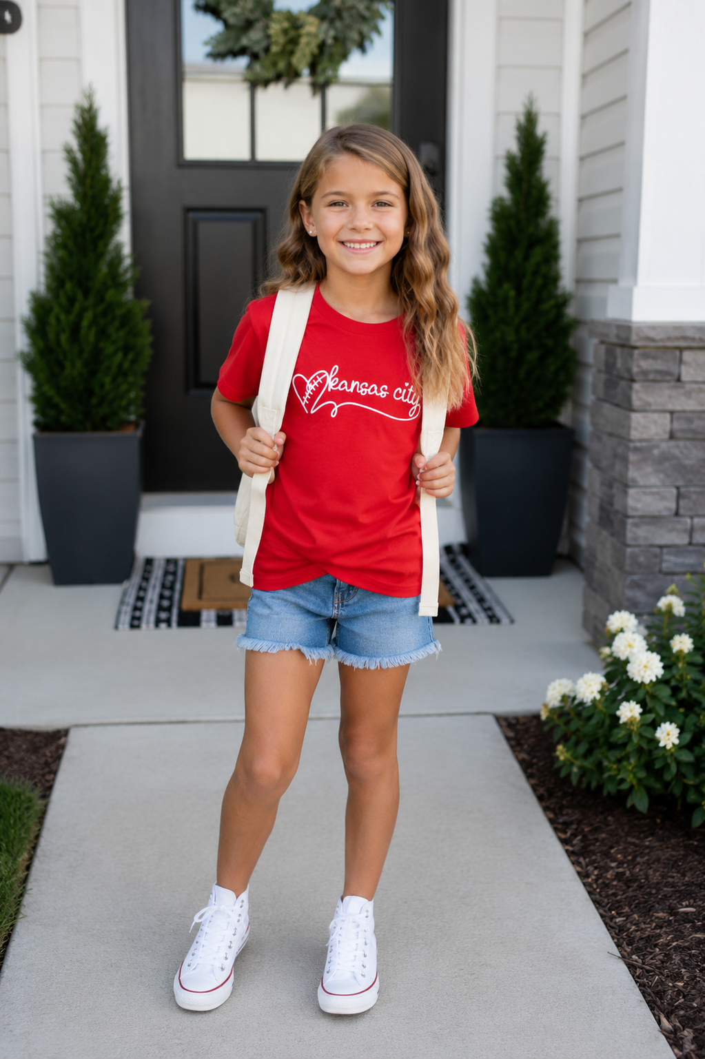 Kansas City Football Youth / Toddler Tee | Kansas City Heart Tee